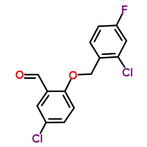 5-氯-2-[(2-氯-4-氟芐基)氧基]苯甲醛結(jié)構(gòu)式_667436-66-0結(jié)構(gòu)式