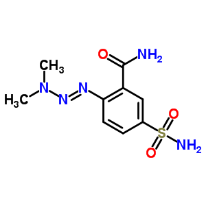 5-(氨基磺酰基)-2-(3,3-二甲基-1-三氮雜烯)-苯甲酰胺結(jié)構(gòu)式_66974-93-4結(jié)構(gòu)式