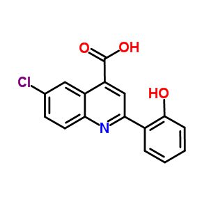 6-氯-2-(2-羥基苯基)喹啉-4-羧酸結(jié)構式_669753-96-2結(jié)構式