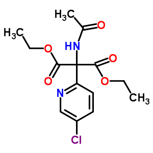 2-乙酰氨基-2-(5-氯吡啶-2-基)丙二酸二乙酯結(jié)構(gòu)式_67938-69-6結(jié)構(gòu)式