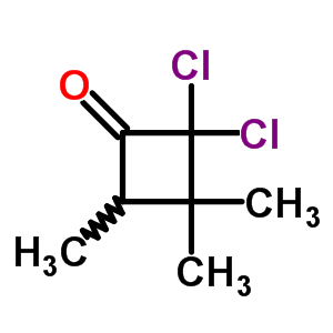 2,2-二氯-3,3,4-三甲基-環(huán)丁酮結構式_68212-49-7結構式