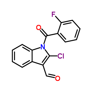2-氯-1-(2-氟苯甲?；?吲哚-3-甲醛結(jié)構(gòu)式_68770-78-5結(jié)構(gòu)式
