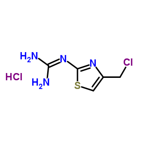 1-[4-(Chloromethyl)-1,3-thiazol-2-yl]guanidine hydrochloride (1:1) Structure,69014-12-6Structure