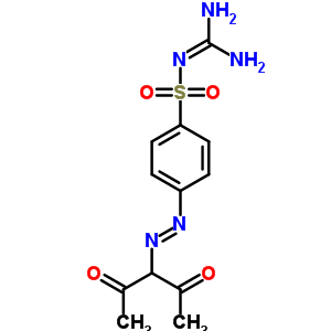 4-[2-(1-乙?；?2-氧代丙基)二氮雜烯]-n-(氨基亞氨基甲基)-苯磺酰胺結(jié)構(gòu)式_69147-40-6結(jié)構(gòu)式