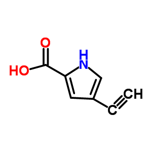 1H-pyrrole-2-carboxylic acid, 4-ethynyl-(9ci) Structure,69151-83-3Structure