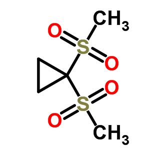 1,1-雙(甲基磺酰基)-環(huán)丙烷結(jié)構(gòu)式_6952-64-3結(jié)構(gòu)式