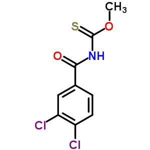 (8CI)-(3,4-二氯苯甲?；?硫代氨基甲酸 O-甲酯結(jié)構(gòu)式_6964-37-0結(jié)構(gòu)式