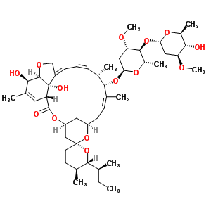 伊維菌素B1a結構式_70161-11-4結構式
