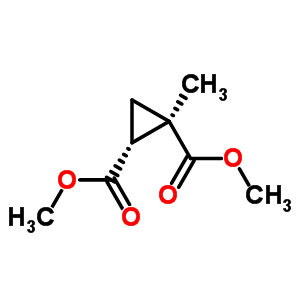 (1R,2R)-rel-1-甲基-1,2-環(huán)丙烷二羧酸 1,2-二甲酯結構式_702-92-1結構式