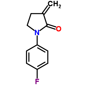 1-(4-氟苯基)-3-亞甲基-吡咯烷-2-酮結構式_70259-94-8結構式
