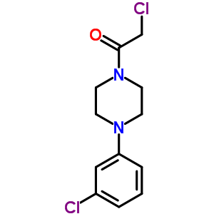 1-(氯乙?；?-4-(3-氯苯基)哌嗪鹽酸鹽結(jié)構(gòu)式_70395-06-1結(jié)構(gòu)式