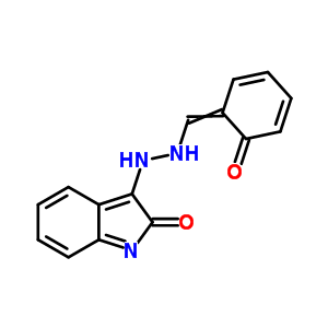 2-羥基苯甲醛 2-(1,2-二氫-2-氧代-3H-吲哚-3-基)肼酮結(jié)構(gòu)式_70565-00-3結(jié)構(gòu)式