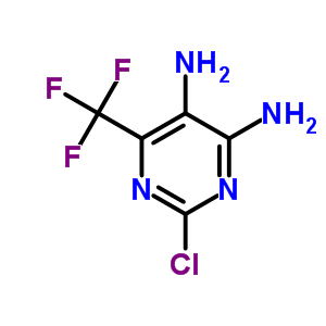 2-氯-6-(三氟甲基)嘧啶-4,5-二胺結構式_708-46-3結構式