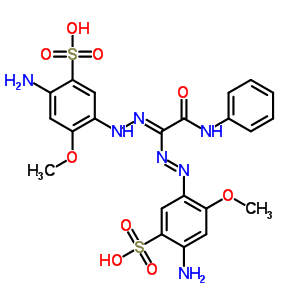 2-氨基-5-[(2Z)-2-[(4-氨基-2-甲氧基-5-硫-苯基)二氮雜烯-(苯基氨基甲酰)亞甲基]肼基]-4-甲氧基-苯磺酸結構式_70823-94-8結構式