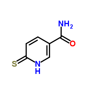 6-硫氧代-1,6-二氫吡啶-3-羧酰胺結(jié)構(gòu)式_7151-89-5結(jié)構(gòu)式
