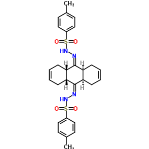 N-[[(4aS,8aR,9aR,10aS)-10-[(4-甲基苯基)磺?；禄鵠-1,4,4a,5,8,8a,9a,10a-八氫蒽-9-基]氨基]-4-甲基-苯磺酰胺結(jié)構(gòu)式_72284-68-5結(jié)構(gòu)式