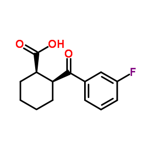順式-2-(3-氟苯甲酰基)環(huán)己烷-1-羧酸結(jié)構(gòu)式_733742-66-0結(jié)構(gòu)式