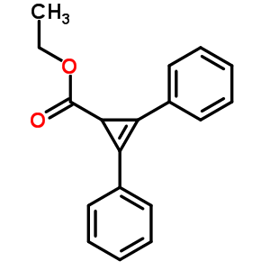 2,3-二苯基-2-環(huán)丙烯-1-羧酸乙酯結(jié)構(gòu)式_7382-06-1結(jié)構(gòu)式