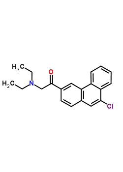1-(9-氯菲-3-基)-2-二乙基氨基-乙酮結(jié)構(gòu)式_7404-61-7結(jié)構(gòu)式