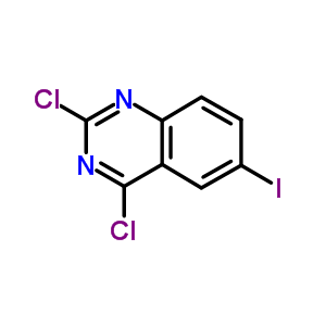 2,4-二氯-6-碘喹唑啉結(jié)構(gòu)式_74173-76-5結(jié)構(gòu)式