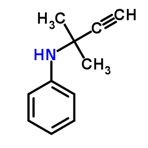 (1,1-二甲基-2-丙炔)-苯胺結(jié)構(gòu)式_7471-09-2結(jié)構(gòu)式