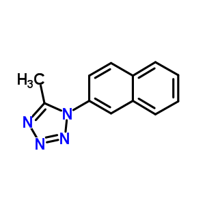 5-甲基-1-(2-萘)-1H-四唑結(jié)構(gòu)式_7473-24-7結(jié)構(gòu)式