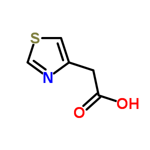 4-噻唑乙酸結構式_7504-44-1結構式