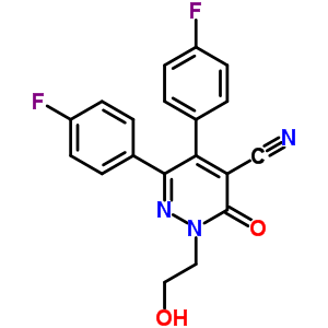 5,6-雙(4-氟苯基)-2,3-二氫-2-(2-羥基乙基)-3-氧代-4-吡嗪甲腈結構式_75643-56-0結構式