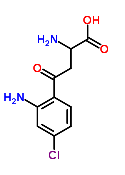 4-氯犬尿氨酸結(jié)構(gòu)式_75802-84-5結(jié)構(gòu)式