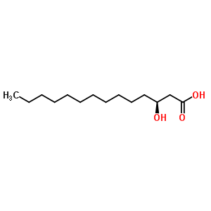(R)-3-羥基肉豆蔻酸甲酯結(jié)構(gòu)式_76062-97-0結(jié)構(gòu)式