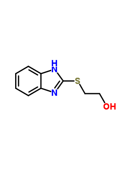 (9ci)-2-(1H-苯并咪唑-2-基硫代)-乙醇結(jié)構(gòu)式_7673-83-8結(jié)構(gòu)式