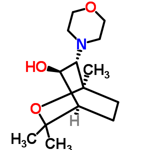 (1R,4r,5r,6s)-1,8,8-三甲基-6-嗎啉-4-基-7-噁雙環(huán)[2.2.2]辛烷-5-醇結(jié)構(gòu)式_76735-21-2結(jié)構(gòu)式