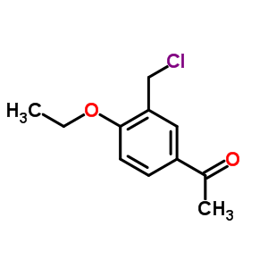 1-(3-氯甲基-4-乙氧基苯基)-乙酮結(jié)構(gòu)式_78927-73-8結(jié)構(gòu)式