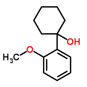 1-(2-甲氧基苯基)-環(huán)己醇結(jié)構(gòu)式_79416-02-7結(jié)構(gòu)式