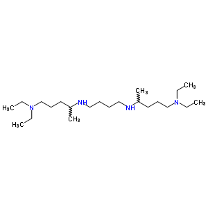 N-[4-(5-二乙基氨基五n-2-基氨基)丁基]-N,N-二乙基-戊烷-1,4-二胺結構式_79692-18-5結構式