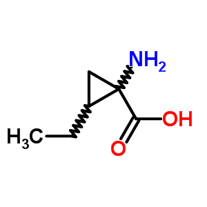 (9ci)-1-氨基-2-乙基-環(huán)丙烷羧酸結(jié)構(gòu)式_80483-77-8結(jié)構(gòu)式