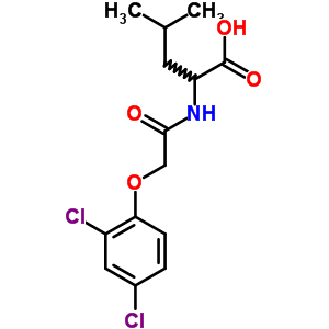 (9CI)-N-[(2,4-二氯苯氧基)乙?；鵠-亮氨酸結構式_80913-69-5結構式