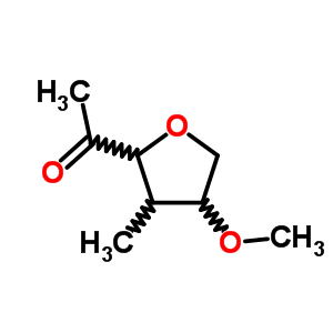 (9ci)-1-(四氫-5-甲氧基-4-甲基-3-呋喃)-乙酮結構式_81910-05-6結構式