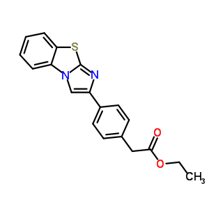 (4-咪唑并[2,1-b][1,3]苯并噻唑-2-基苯基)乙酸乙酯結構式_81950-37-0結構式