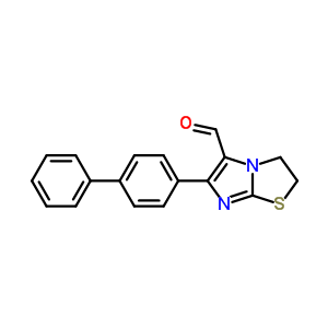 3-(4-苯基苯基)-6-硫雜-1,4-二氮雜雙環(huán)[3.3.0]-2,4-辛二烯-2-甲醛結構式_82588-46-3結構式
