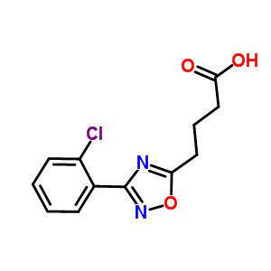 4-[3-(2-氯苯基)-1,2,4-噁二唑-5-基]丁酸結(jié)構(gòu)式_827014-22-2結(jié)構(gòu)式