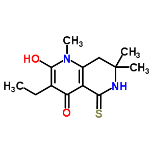 3-乙基-2-羥基-1,7,7-三甲基-5-磺?；?6,8-二氫-1,6-萘啶-4-酮結(jié)構(gòu)式_82843-18-3結(jié)構(gòu)式