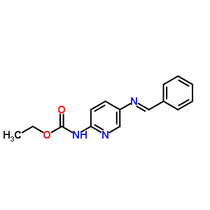 N-[5-(亞芐基氨基)吡啶-2-基]氨基甲酸乙酯結構式_83269-25-4結構式