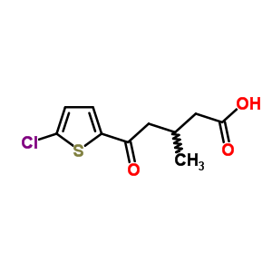5-(5-氯-2-噻吩)-3-甲基-5-氧代戊酸結構式_845781-52-4結構式