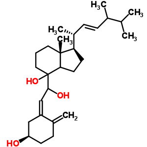 (3beta,5Z,7R,8alpha,22E)-9,10-開環(huán)麥角甾-5,10(19),22-三烯-3,7,8-三醇結(jié)構式_84985-78-4結(jié)構式