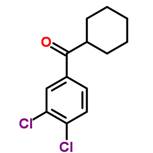 環(huán)己基(3,4-二氯苯基)甲酮結(jié)構(gòu)式_854892-34-5結(jié)構(gòu)式