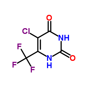 5-氯-6-(三氟甲基)-2,4(1h,3h)-嘧啶二酮結(jié)構(gòu)式_85730-40-1結(jié)構(gòu)式