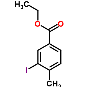 3-碘-4-甲基苯甲酸乙酯結(jié)構(gòu)式_859212-59-2結(jié)構(gòu)式