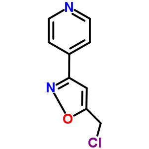 4-[5-(氯甲基)-3-異噁唑基]吡啶結構式_865610-66-8結構式