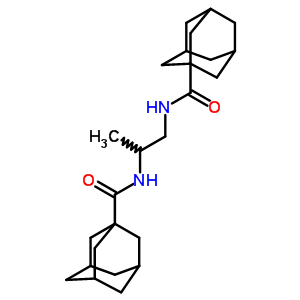 N-[1-(金剛烷-1-羰基氨基)丙烷-2-基]金剛烷-1-羧酰胺結(jié)構式_86583-03-1結(jié)構式